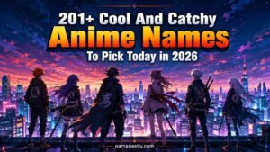Cool And Catchy Anime Names