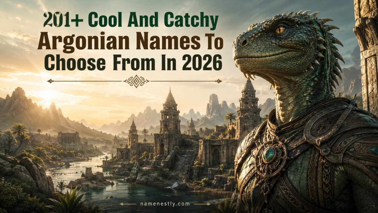 Cool And Catchy Argonian Names
