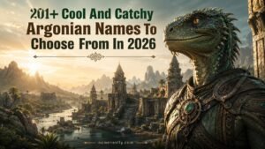 Cool And Catchy Argonian Names