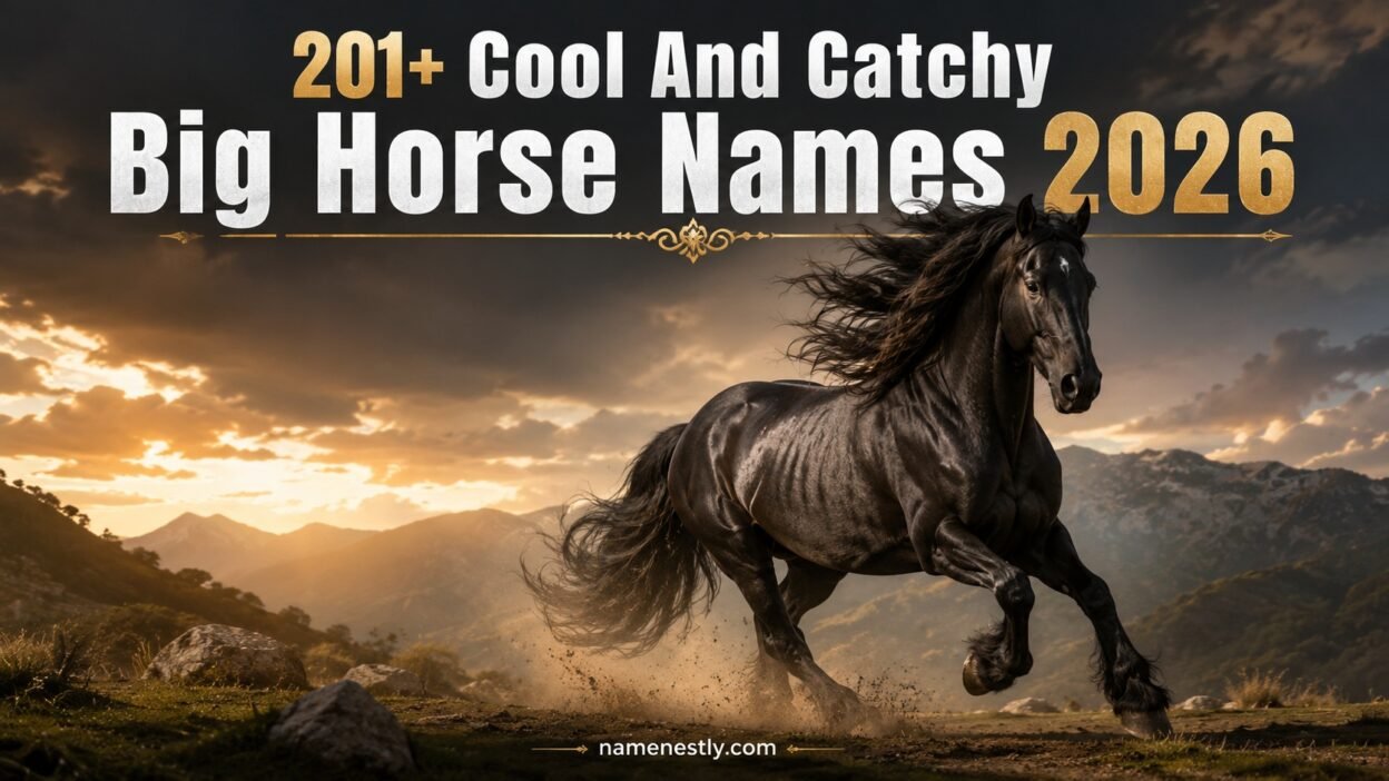 Cool And Catchy Big Horse Names