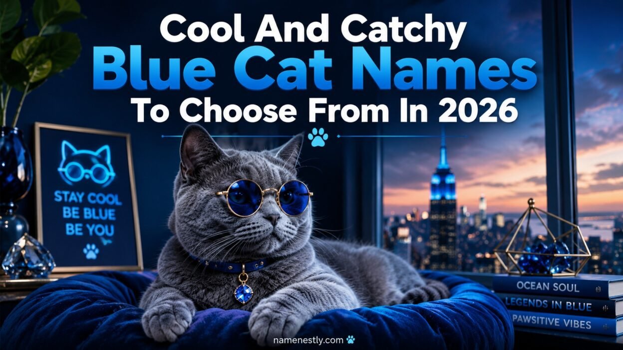 Cool And Catchy Blue Cat Names