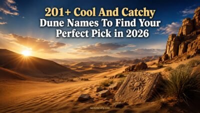 Cool And Catchy Dune Names