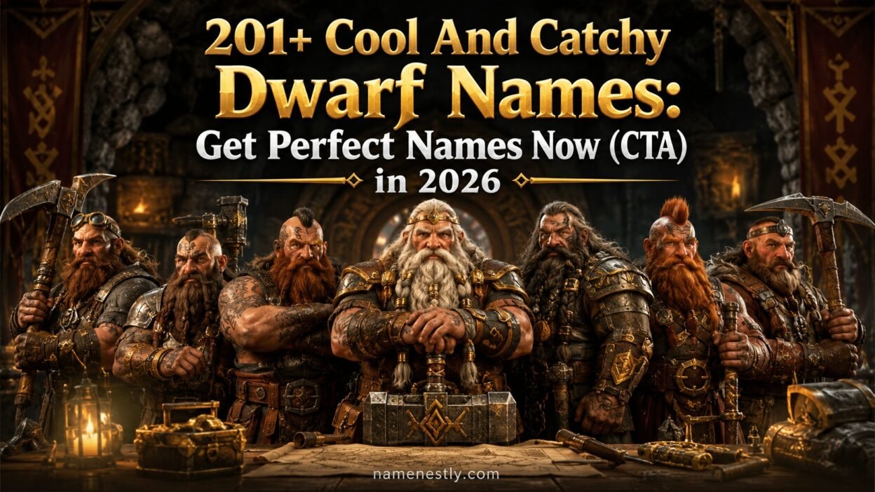 Cool And Catchy Dwarf Names