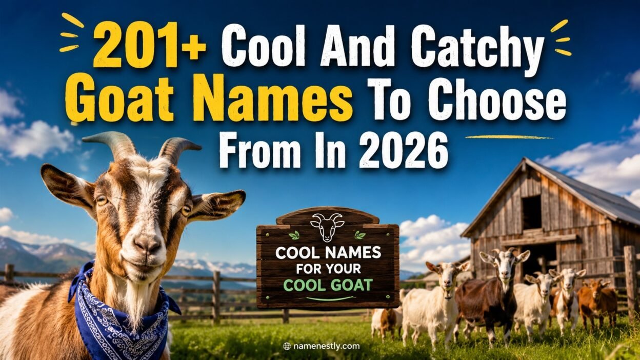Cool And Catchy Goat Names