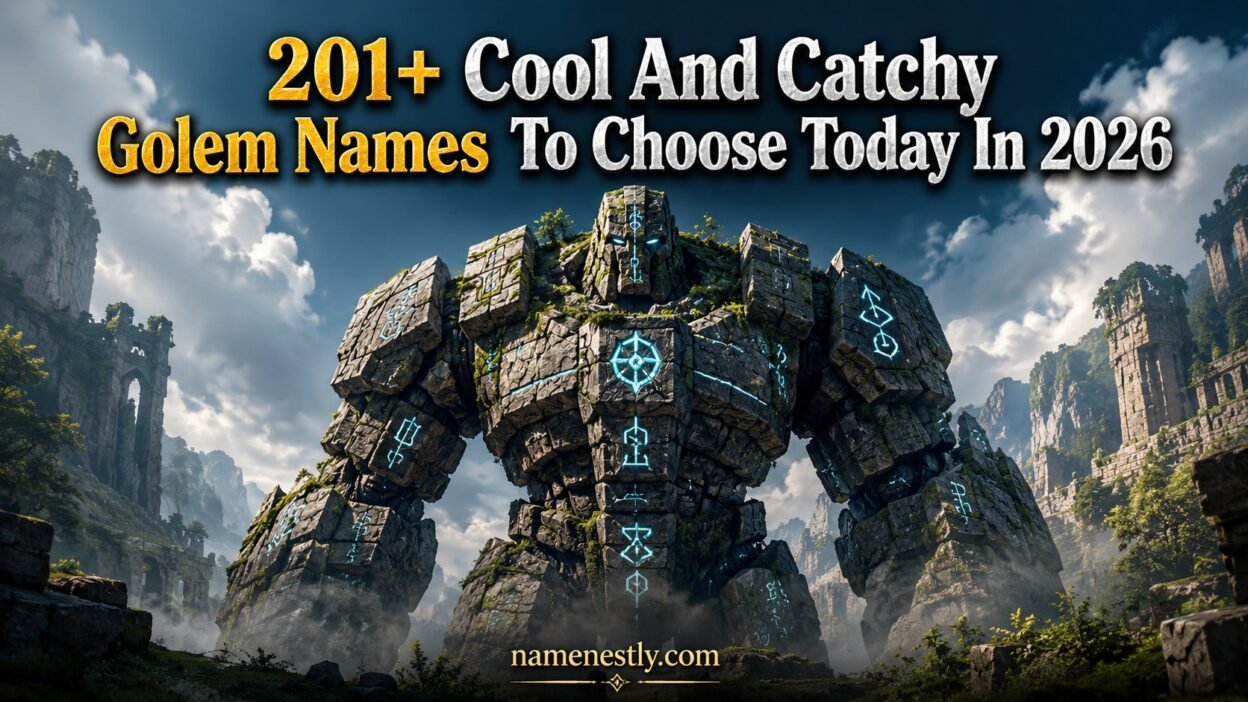 Cool And Catchy Golem Names