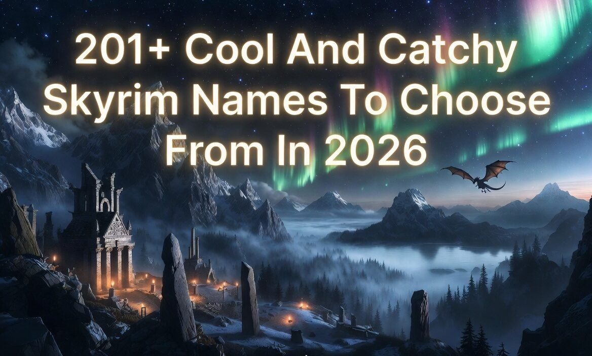 Cool And Catchy Skyrim Names