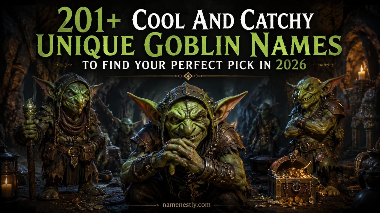 Cool And Catchy Unique Goblin Names