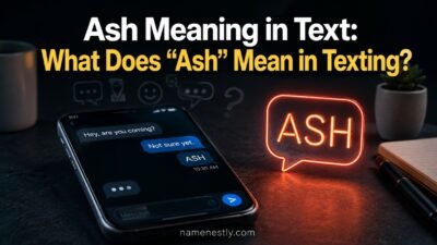Ash Meaning in Text