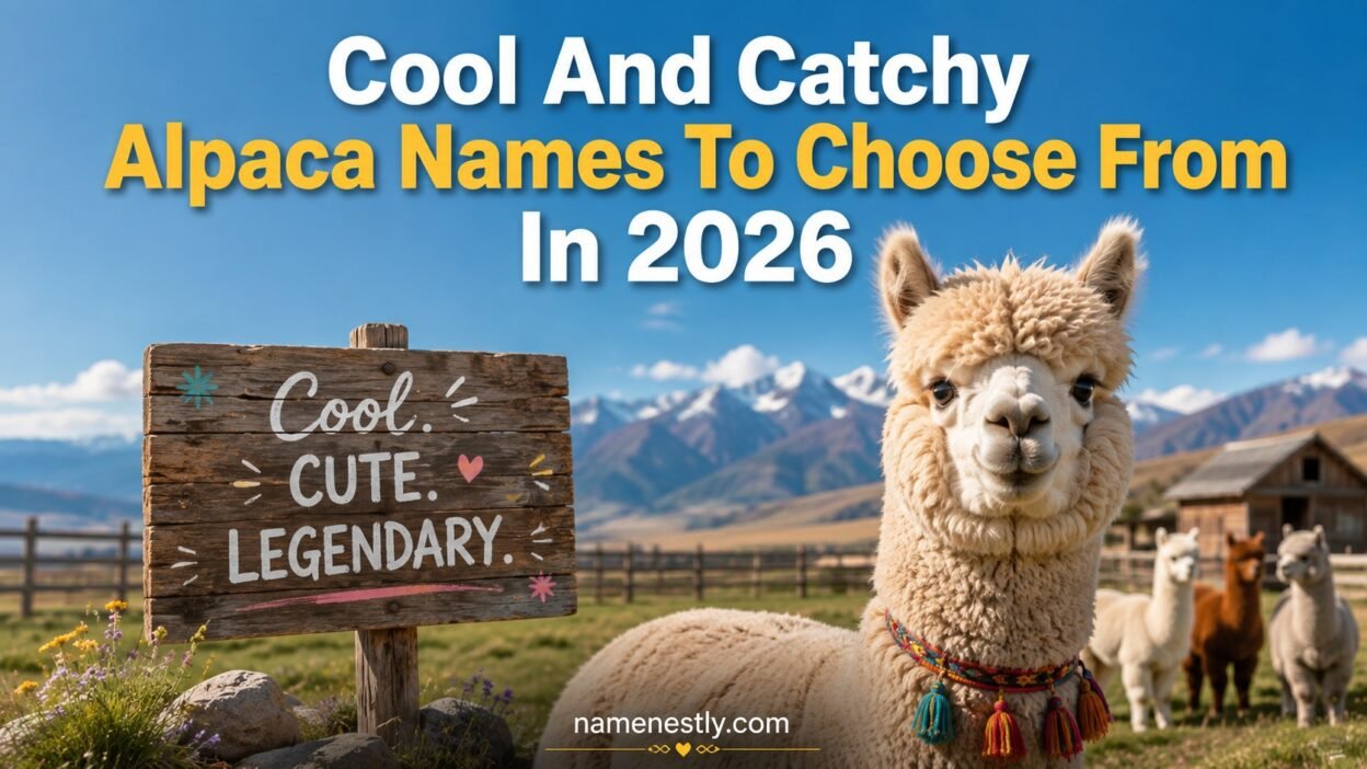 Cool And Catchy Alpaca Names