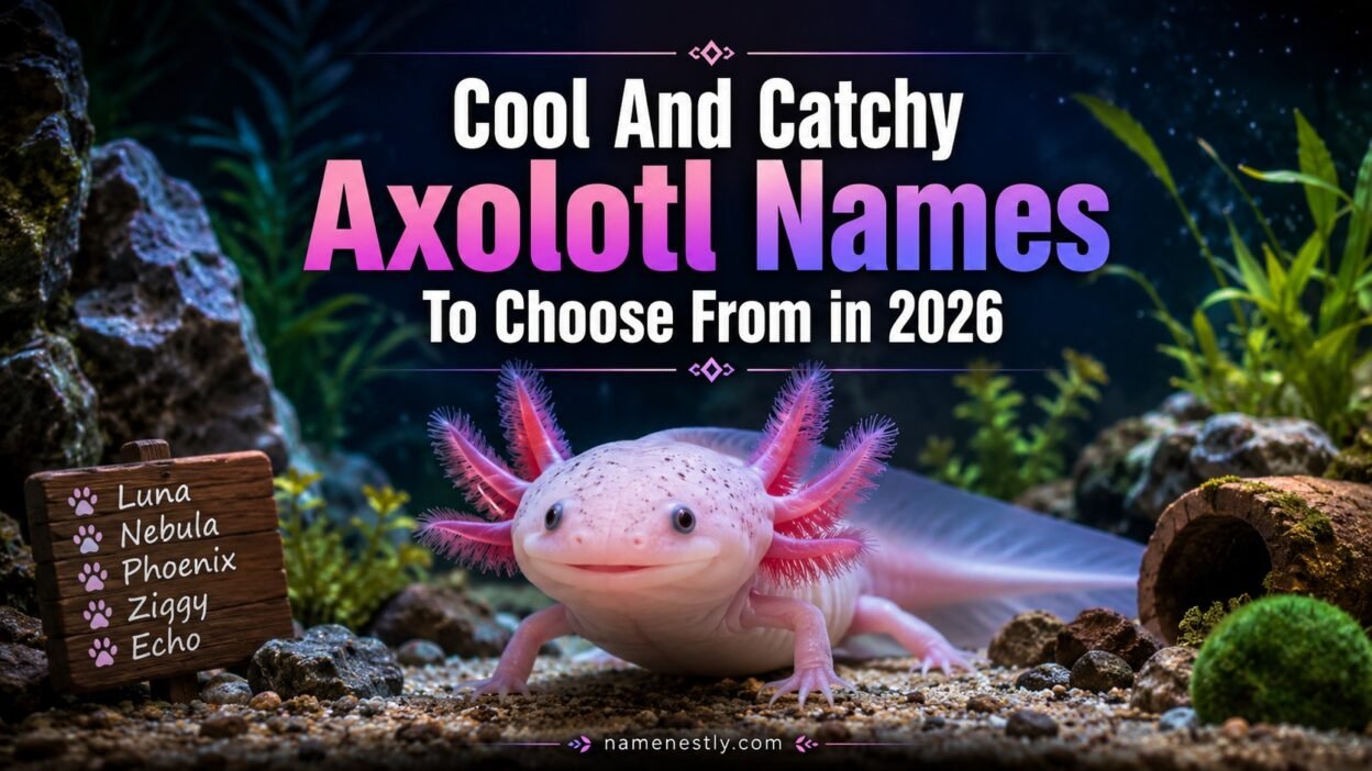 Cool And Catchy Axolotl Names