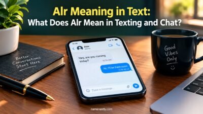 Alr Meaning in Text