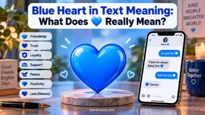 Blue Heart in Text Meaning