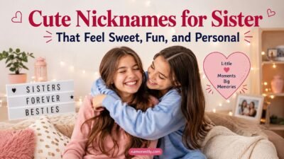 Cute Nicknames for Sister