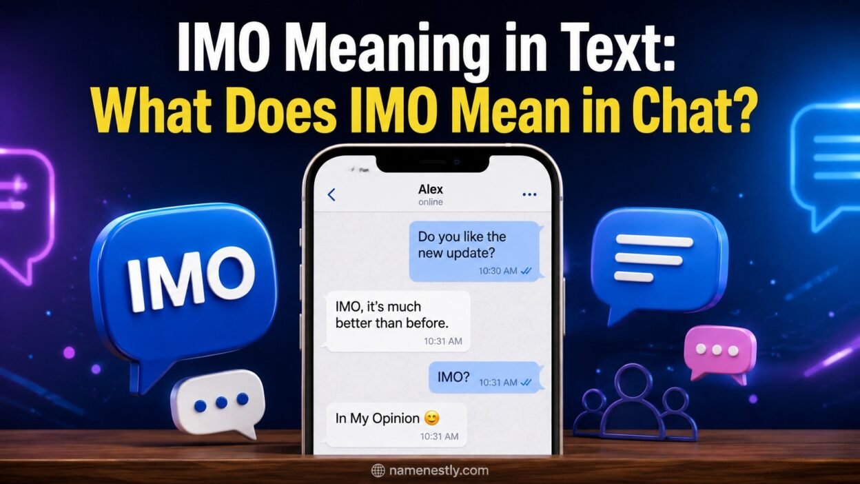 IMO Meaning in Text