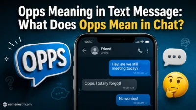 Opps Meaning in Text Message