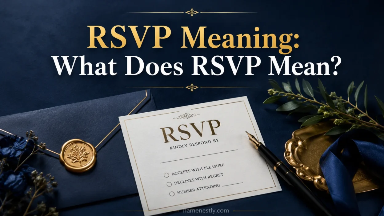 RSVP Meaning