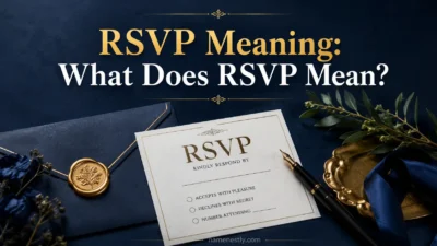 RSVP Meaning