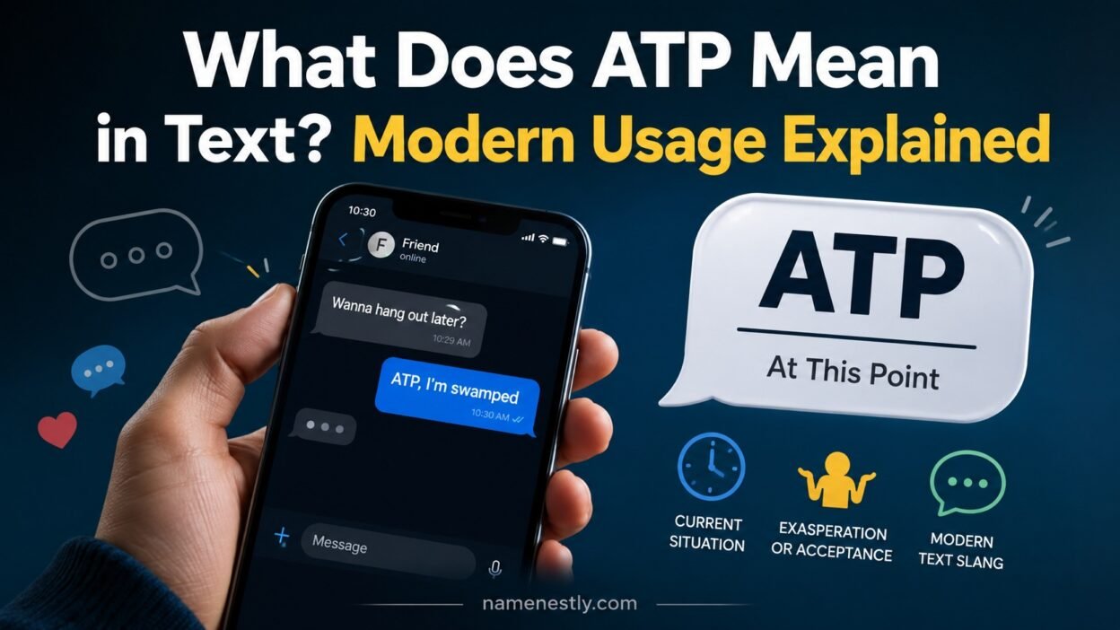 What Does ATP Mean in Text