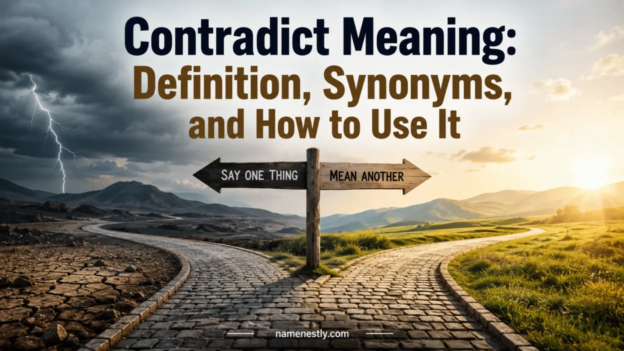 Contradict Meaning