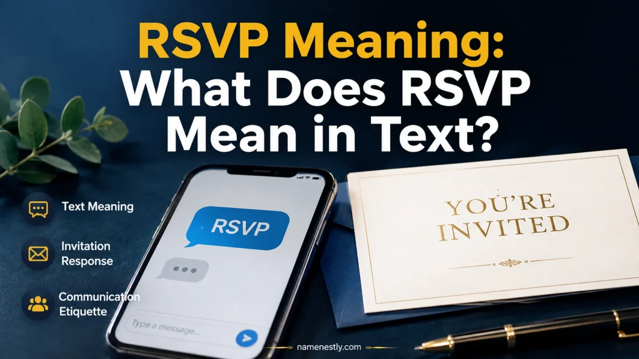 RSVP Meaning