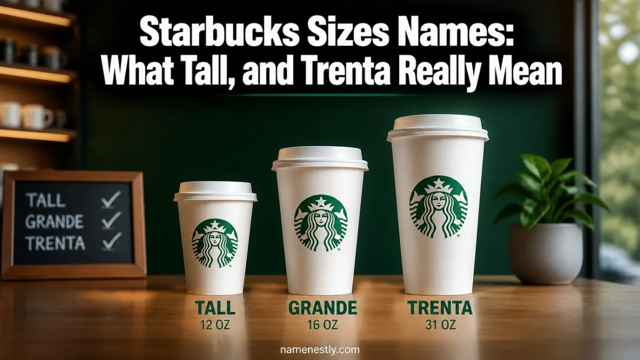 Starbucks Sizes Names