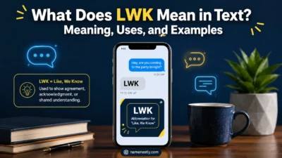 What Does LWK Mean in Text